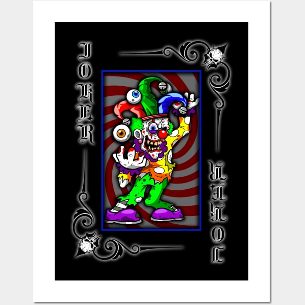 G.O.N. CARD DECK (JOKER BLACK) Wall Art by GardenOfNightmares